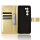 For Oppo Reno12 5G (Global) Case Crazy Horse Texture Leather Folio Flip Cover - Gold