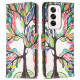 For Oppo Reno12 5G (Global) Case Pattern Print PU Leather Phone Cover - Life Tree