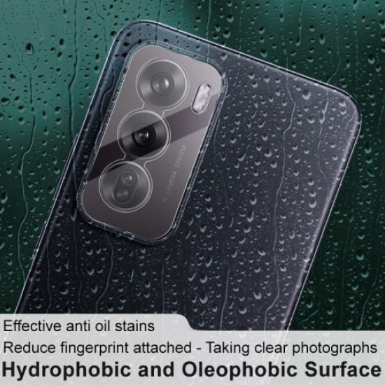 IMAK For Oppo Reno12 5G (Global) Camera Lens Protector + Acrylic Lens Cap Tempered Glass Lens Film