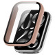 For Xiaomi Mi Band 9 Pro Case Hard PC Full Coverage Watch Cover with Tempered Glass Film - Pink Gadgets - Toys - Hobby