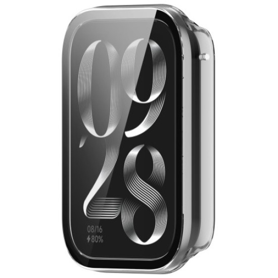 For Xiaomi Mi Band 9 Pro Case Hard PC Full Coverage Watch Cover with Tempered Glass Film - Transparent Gadgets - Toys - Hobby