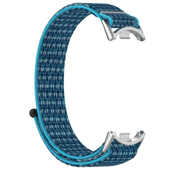 For Xiaomi Smart Band 9 NFC / 9 / 8 NFC / 8 Nylon Wrist Strap Bracelet Band with Magic Tape - Blue Gadgets - Toys - Hobby