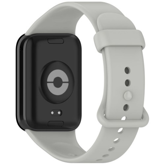 For Xiaomi Smart Band 9 Pro Silicone Watch Band Adjustable Wrist Strap - Grey