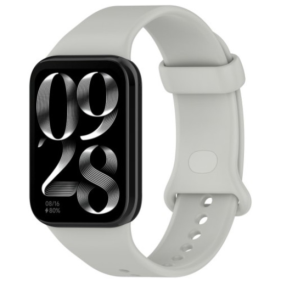 For Xiaomi Smart Band 9 Pro Silicone Watch Band Adjustable Wrist Strap - Grey