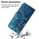 For Realme C75 Wallet Case Pattern Print Leather Phone Cover - Apricot Flowers