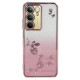 KADEM For Realme C75 Case Flower TPU Flexible Gradient Phone Cover - Rose Gold