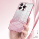 For iPhone 16 Pro Case Electroplating Gradient Glitter TPU Phone Cover - Pink