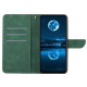 HT05 For iPhone 16 Pro Max Case Leather Phone Cover Card / Cash Slots Stand Feature - Green