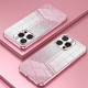 For iPhone 16 Pro Max Case Electroplating Gradient Glitter TPU Phone Cover - Pink