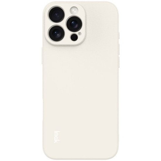 IMAK UC-4 Series for iPhone 16 Pro Max TPU Case Soft Phone Cover Straight Edge - White