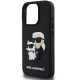 Karl Lagerfeld 3D Rubber Karl and Choupette Case for iPhone 16 Pro Max - Black Apple Cases Mobile