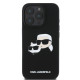 Karl Lagerfeld Liquid Silicone Double Heads MagSafe Case for iPhone 16 Pro - Black Apple Cases Mobile