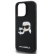 Karl Lagerfeld Liquid Silicone Double Heads MagSafe Case for iPhone 16 Pro - Black Apple Cases Mobile