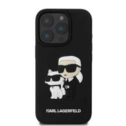 Karl Lagerfeld 3D Rubber Karl and Choupette Θήκη Σιλικόνης Πλάτης για iPhone 16 Pro - Μαύρο Karl Lagerfeld 3D Rubber Karl and Choupette Θήκη Σιλικόνης Πλάτης για iPhone 16 Pro - Μαύρο