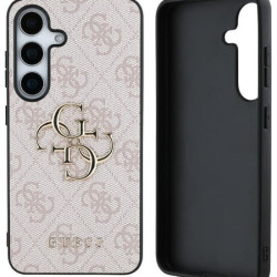 Guess PU 4G Metal Logo Case for Samsung Galaxy S25 - Pink Guess PU 4G Metal Logo Case for Samsung Galaxy S25 - Pink