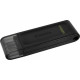 Kingston DataTraveler 70 128GB USB 3.2 Stick USB-C - Black Memory Cards & USB Sticks