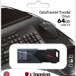 Kingston DataTraveler Exodia Onyx 64GB USB 3.2 Stick -Grey Kingston DataTraveler Exodia Onyx 64GB USB 3.2 Stick -Grey