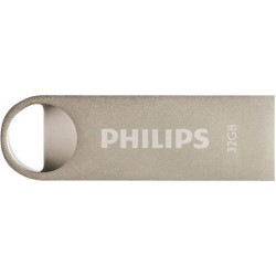 Φλασάκι Philips Moon 32GB USB 2.0 Stick - Ασημί