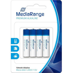 MediaRange Premium Alkaline Batteries Micro AAA 1.5V (4 picies)