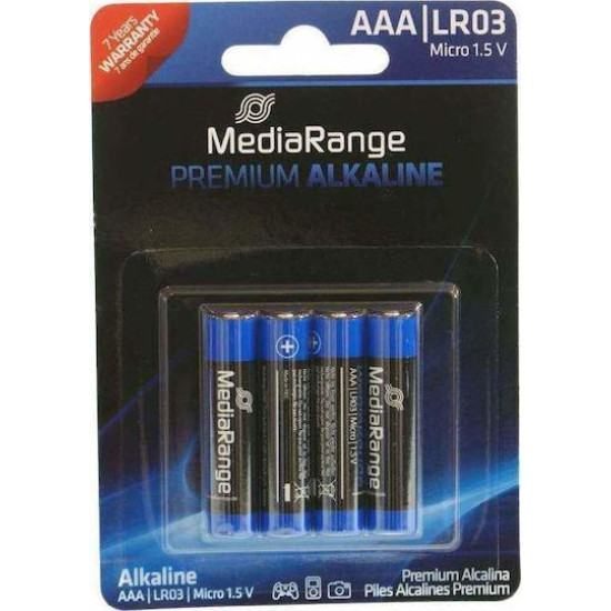 MediaRange Premium Alkaline Batteries Micro AAA 1.5V (4 picies) Power Bank
