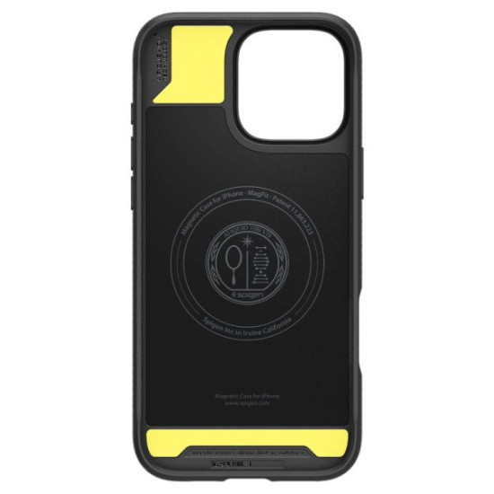 Spigen Rugged Armor Mag MagSafe iPhone 16 Pro Max - Black (ACS07986) Apple Cases Mobile