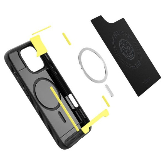 Spigen Rugged Armor Mag MagSafe iPhone 16 Pro Max - Black (ACS07986) Apple Cases Mobile