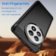 For OnePlus 13 Case Carbon Fiber Texture Brushed Anti Fingerprint Phone Back Cover - Black OnePlus Mobile Cases