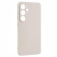 For Samsung Galaxy S25 Case Precise Cut-Outs Straight Edge TPU Shockproof Phone Cover - White Samsung Cases Mobile