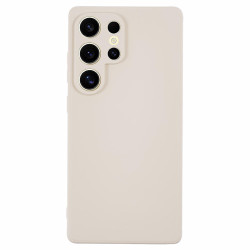 For Samsung Galaxy S25 Ultra Case Precise Cut-Outs Straight Edge TPU Shockproof Phone Cover - White For Samsung Galaxy S25 Ultra Case Precise Cut-Outs Straight Edge TPU Shockproof Phone Cover - White