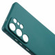 For Samsung Galaxy S25 Ultra Case Precise Cut-Outs Straight Edge TPU Shockproof Phone Cover - Army Green Samsung Cases Mobile