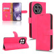 Leather Case For OnePlus 13R 5G / Ace 5 5G / Ace 5 Pro 5G Skin Feel Anti Drop Wallet Flip Phone Cover - Rose OnePlus Mobile Cases