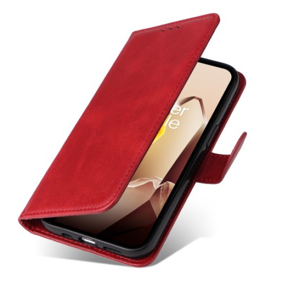 Θήκη Πορτοφόλι με Βάση Στήριξης για OnePlus 13 - Κόκκινο OnePlus Θήκες Κινητών