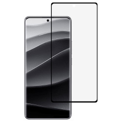 Σκληρυμένο Γυαλί (Tempered Glass) Προστασίας Οθόνης Πλήρης Κάλυψης για Xiaomi Redmi Note 14 Pro+ 5G / Note 13 Pro+ 5G - Μαύρο