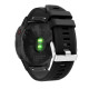 For Garmin Fenix 7X/6X Sapphire GPS/6X Pro/6X GPS/5X GPS/5X Plus Silicone Sport Watch Band Adjustable Watch Strap Replacement with Silver Buckle - Black Gadgets - Toys - Hobby