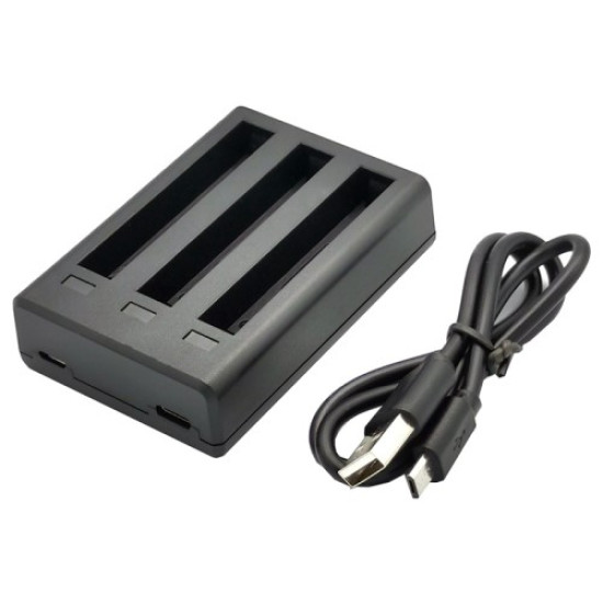 AI71 Camera Battery USB Charger Three Slots Charging Dock Fast Charging Station for Insta360 ONE X2 Apple Cables Adapters & Chargers