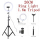 10inch USB Powered Ring Light with 160cm Telescopic Tripod Stand for Live Broadcast Video Shooting Gadgets - Toys - Hobby