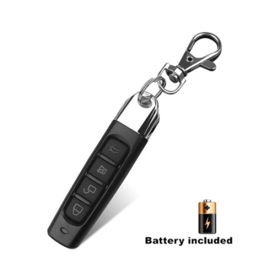 4 Keys Electric Wireless Remote Control Duplicator Cloning Code Garage Gate Door Opener Keychain Black Gadgets - Toys - Hobby
