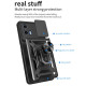 For Motorola Moto G04 4G / G24 4G Phone Shell PC+TPU Back Cover with Lens Protector + Kickstand - Green Motorola Cases Mobile