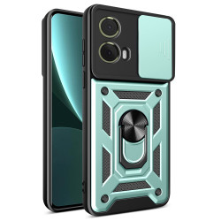 For Motorola Moto S50 Neo 5G / G85 5G Case with Slide Camera Lid PC+TPU Kickstand Phone Cover - Green For Motorola Moto S50 Neo 5G / G85 5G Case with Slide Camera Lid PC+TPU Kickstand Phone Cover - Green