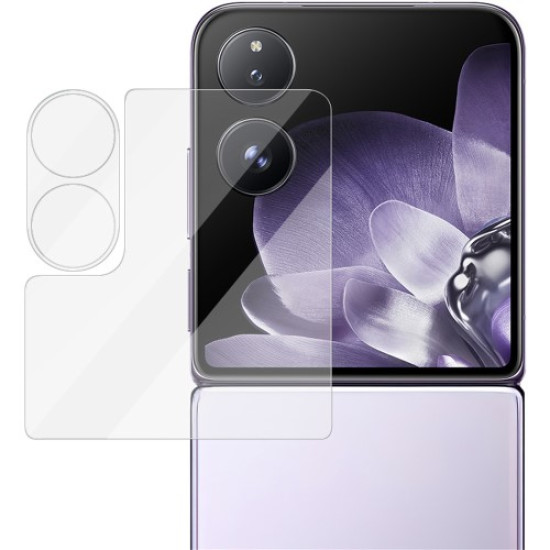 IMAK For Xiaomi Mix Flip 5G Camera Lens Film with Acrylic Lens Cap+Small Screen Protector XIAOMI Screen Protectors