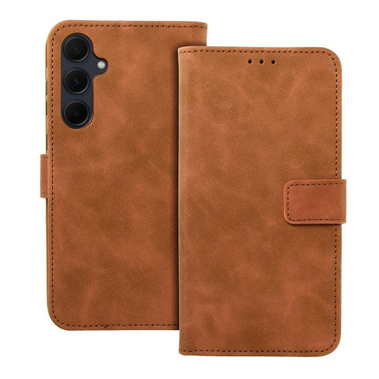 Tender Book Case for Samsung Galaxy A55 5G Card Slots - Brown Samsung Cases Mobile