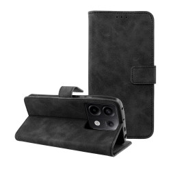 Tender Θήκη Πορτοφόλι με Βάση Στήριξης (Όψη Δέρματος) για Xiaomi Redmi Note 13 Pro 5G / Poco M6 Pro - Μαύρο