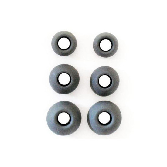 Rubbers for Earphones (3 Size in Set) -Black Bluetooth / Headsets / Speakers