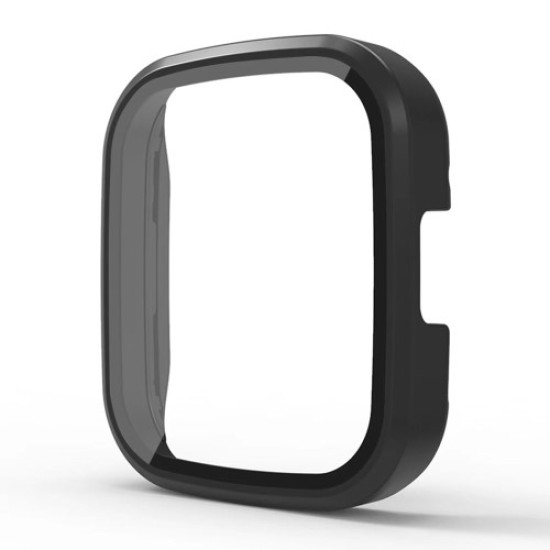 For Xiaomi Redmi Watch 3 Hard PC Watch Case Cover with Tempered Glass Screen Protector - Black Gadgets - Toys - Hobby