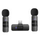 BOYA BY-V20 2.4Ghz Wireless Lavalier Microphones USB-C Mini Video Recording Mic with 2 Transmitters + 1 Receiver Gadgets - Toys - Hobby