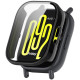 For Xiaomi Redmi Watch 5 Active PC Cover Watch Frame Case with Tempered Glass Screen Film - Black Gadgets - Toys - Hobby