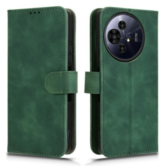 For TCL 50 Nxtpaper 5G Leather Case Skin-Feel Anti-Drop Wallet Flip Phone Cover - Green TCL Mobile Cases