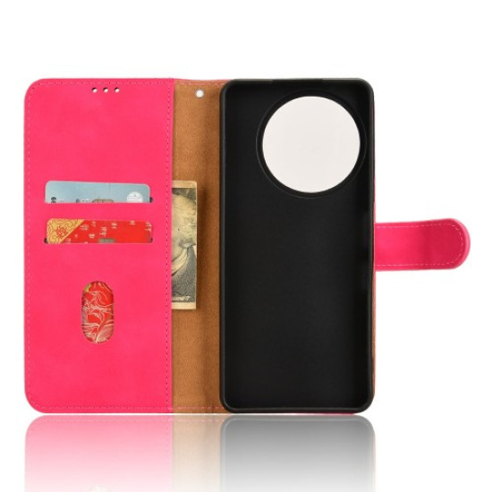 For TCL 50 Nxtpaper 5G Leather Case Skin-Feel Anti-Drop Wallet Flip Phone Cover - Rose TCL Mobile Cases