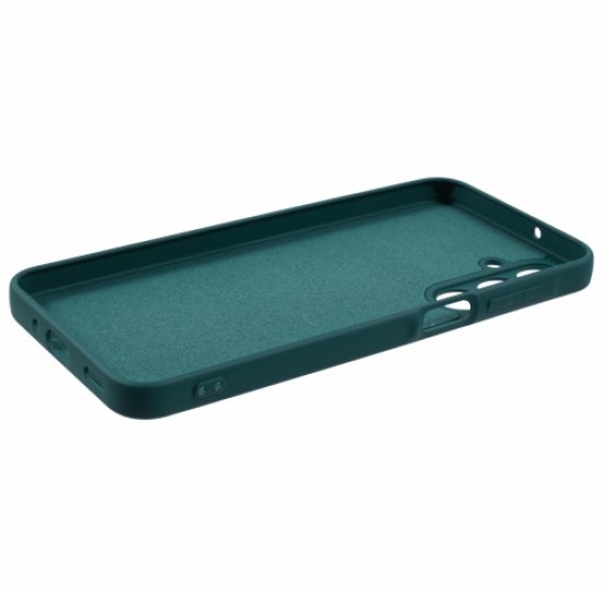 For Samsung Galaxy A16 5G Case TPU Back Soft Anti-Scratch Fiber Lining Phone Cover - Army Green Samsung Cases Mobile