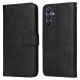 For Samsung Galaxy A16 5G / A16 4G Case PU Leather Phone Cover with Cash  /  Card Slots - Black Samsung Cases Mobile